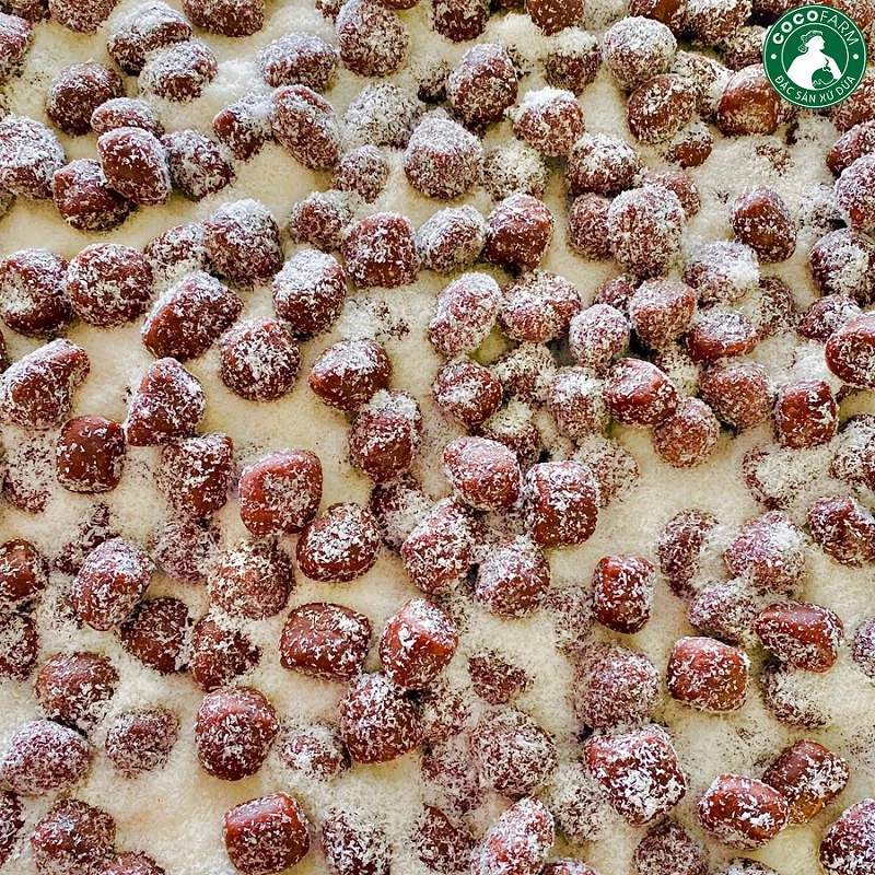 Kẹo Chuối Xiêm phủ dừa Hoa Tuyết Cocofarm 400gram - Ảnh 3